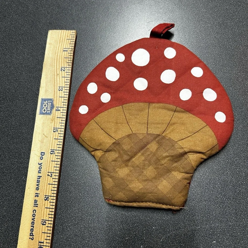 Vintage Retro Mushroom Oven Mitt‎ Hot Pad